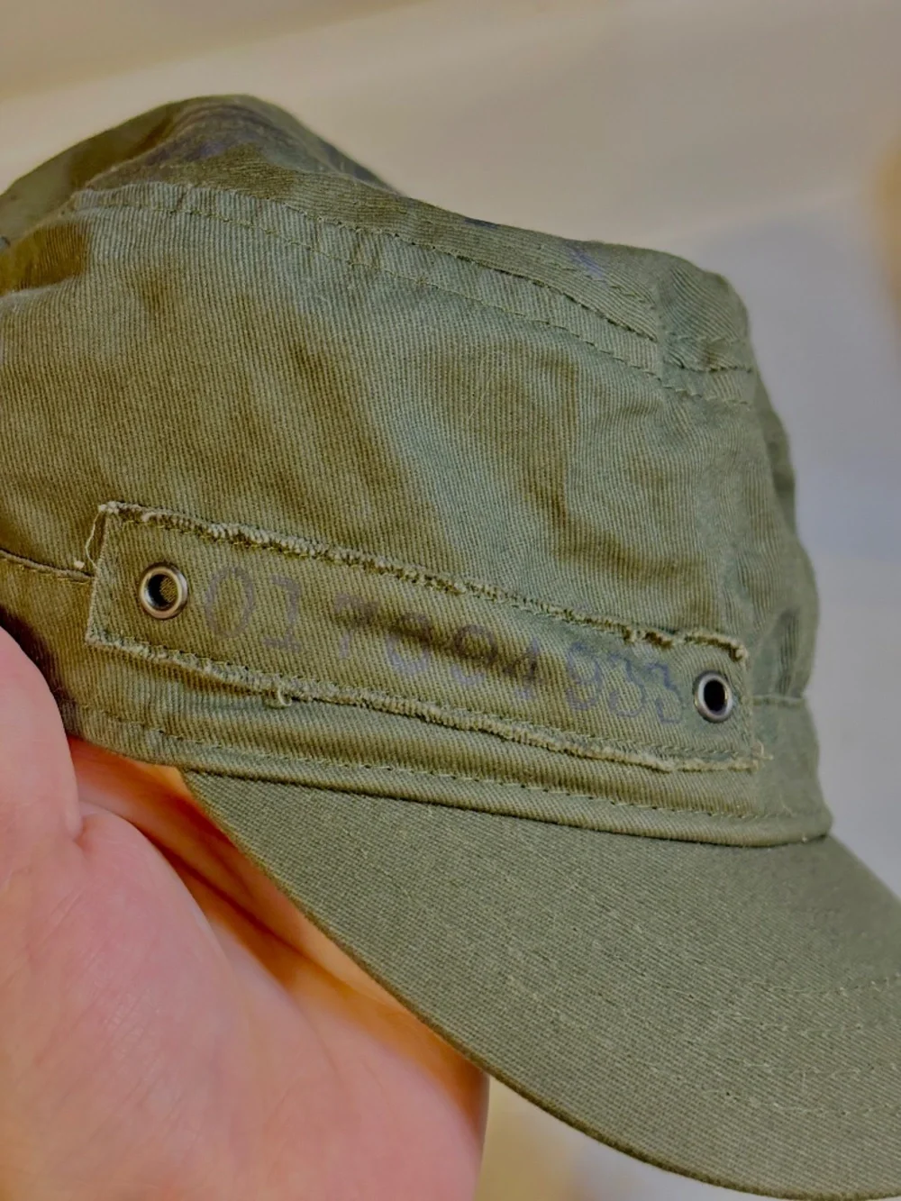 Womens Y2K Military Style Cap Green Adjustable Hat Grunge Brat Utility Punk Cute